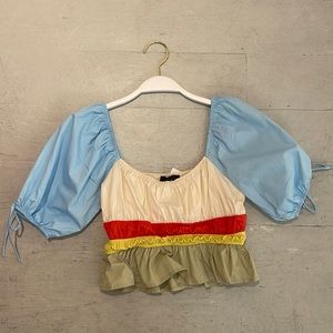 FORE Puff Sleeve Crop